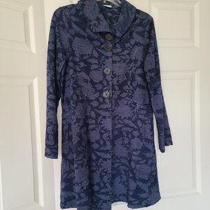 Vintage Shades of Navy Blues Classic Coat FREE SHIPPING TODAY